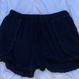 Stretchy black shorts